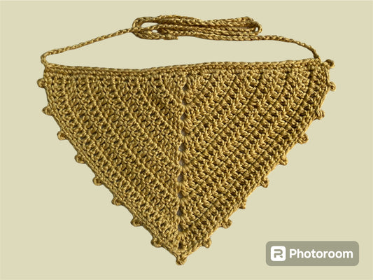 Crochet Picot Bandana | Golden Hour