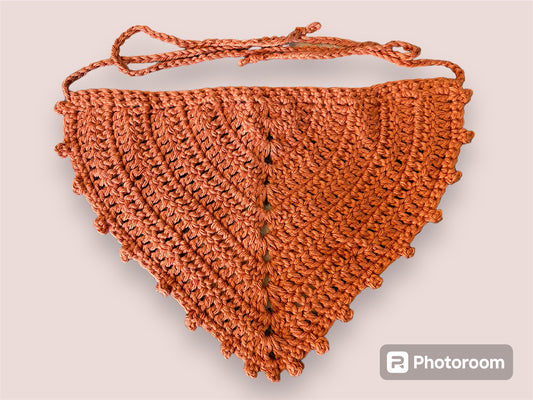 Crochet Picot Bandana | Tiger Lilly