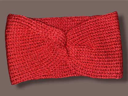 Knitted Ear Warmer | Scarlet Letter | Adult Size